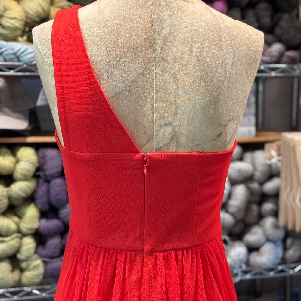 Max & Cleo Size 4 Red Cocktail Dress - Picture 2 of 7